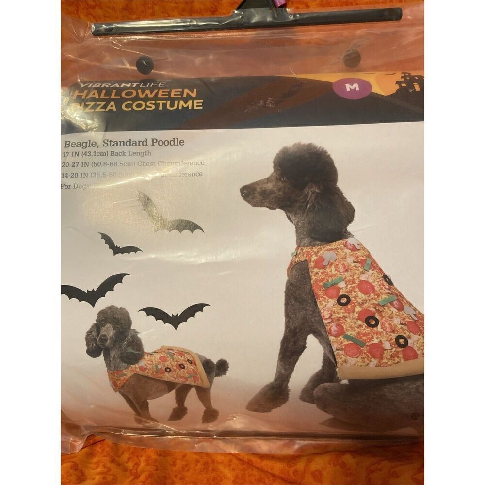 Vibrant Life Dog Puppy Pet Pizza Costume Size Med 20‎ To 50 LBS Halloween Party